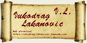 Vukodrag Lakanović vizit kartica